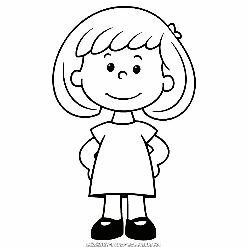 Desenho de lucy van pelt amendoim para colorir