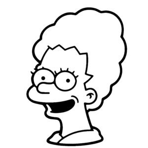 Desenho de marge simpson os simpsons para colorir