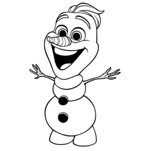 Desenho de olavo congelado para colorir