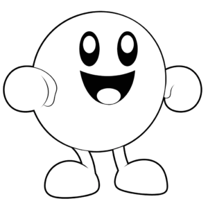 Desenho de pac-man para colorir