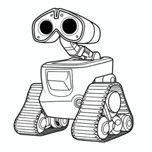 Desenho de parede-e para colorir