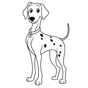 Desenho de perdita 101 dálmatas para colorir