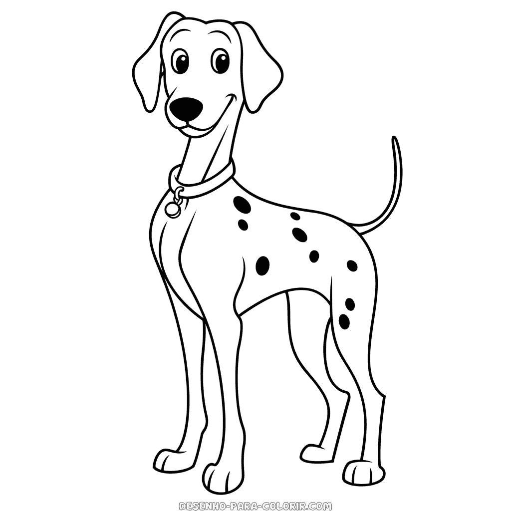 Desenho de perdita 101 dálmatas para colorir