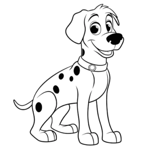 Desenho de pongo 101 dálmatas para colorir