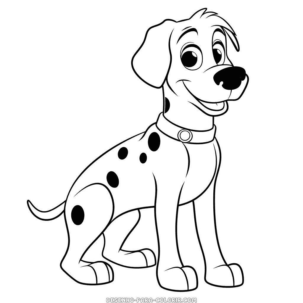 Desenho de pongo 101 dálmatas para colorir