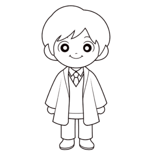 Desenho de ron weasley para colorir