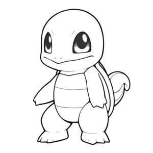 Desenho de squirtle para colorir