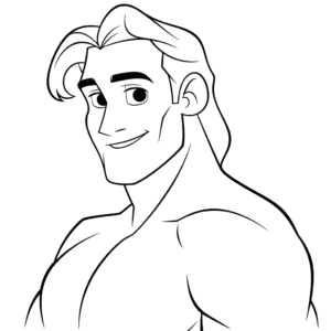 Desenho de tarzan para colorir