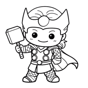Desenho de thor para colorir