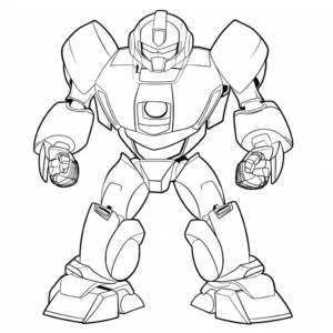 Desenho de transformadores de abelha para colorir