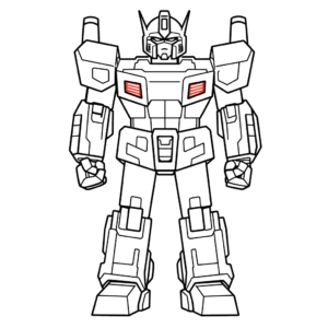 Desenho de transformadores optimus prime para colorir