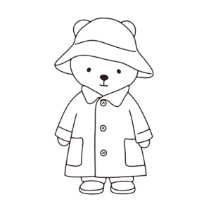 Desenho de urso paddington para colorir