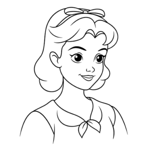 Desenho de wendy querido peter pan para colorir