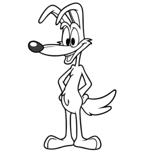 Desenho de wile e. coiote looney tunes para colorir