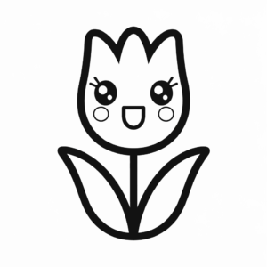 Desenho da Flor Confiante para colorir