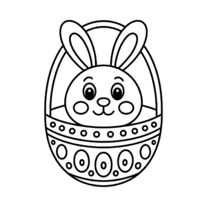 Desenho da Fofa Páscoa para colorir