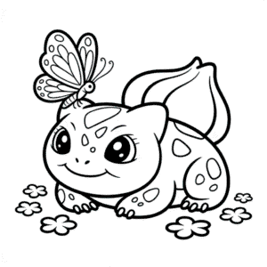 Desenho do Bulbassauro Fofo para Colorir