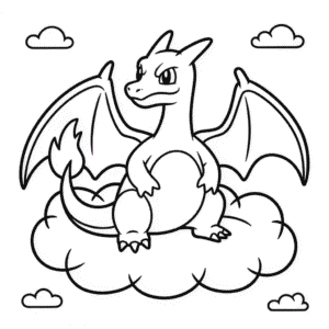 desenho do charizard para colorir e imprimir