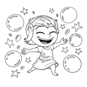 Desenho do Divertida Mente - Alegria para Colorir