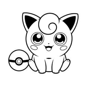 Desenho do Jigglypuff Pokémon para Colorir
