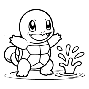 Desenho do Squirtle Pokémon para Colorir