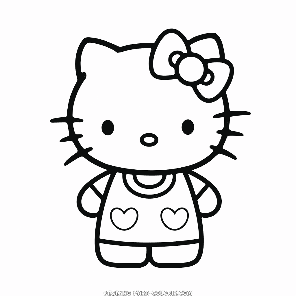 Desenho da Hello Kitty para Adultos para Colorir