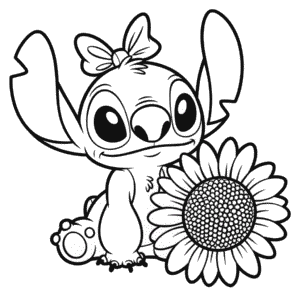 Desenho da Menina Stitch para Colorir