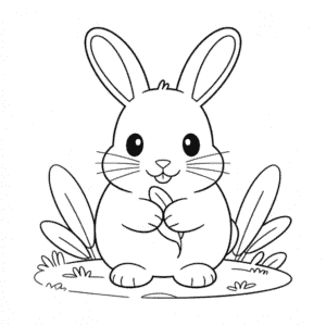 Desenho do Coelhinho Fofo para Colorir