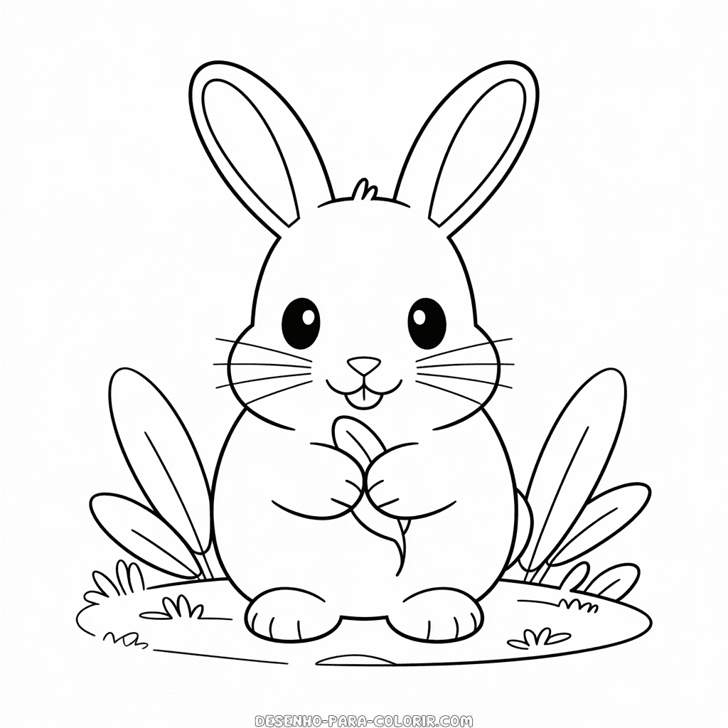 Desenho do Coelhinho Fofo para Colorir