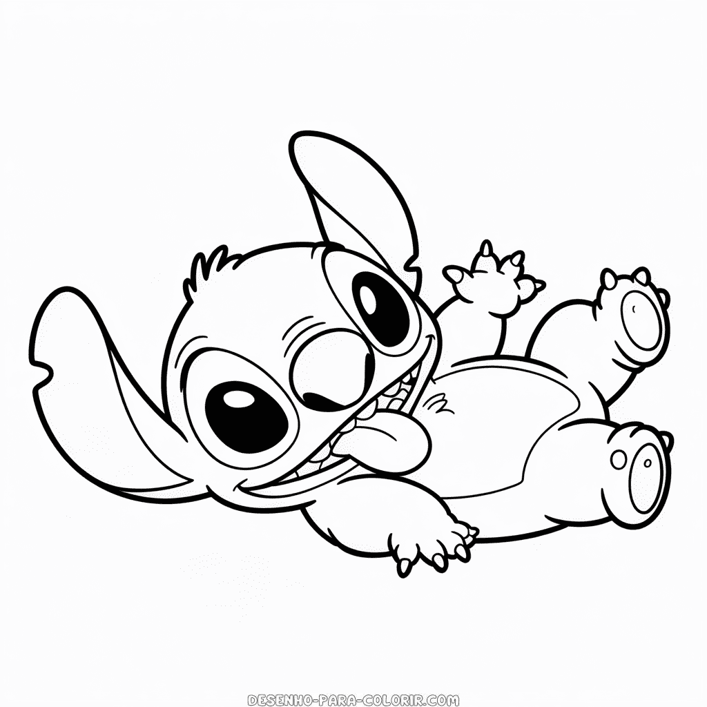 Desenho do Fofinho Stitch para Colorir