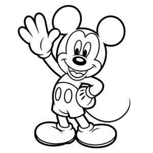 Desenho do Mickey Mouse para Colorir