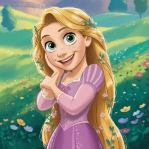 Desenhos de Rapunzel para Colorir