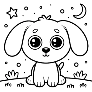 Desenho do Cachorro Beanie Boo para Colorir
