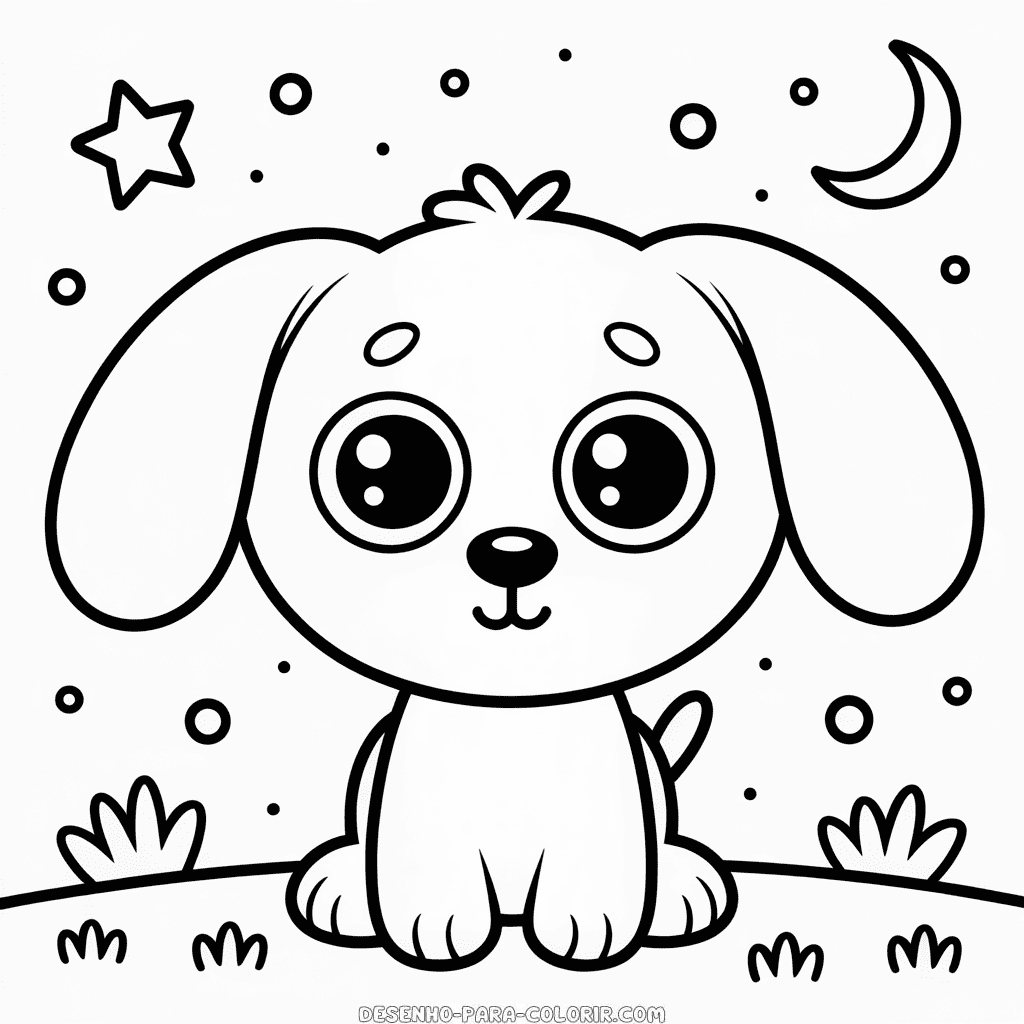 Desenho do Cachorro Beanie Boo para Colorir