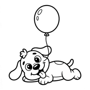 Desenho do Cãozinho Desenho Animado para Colorir