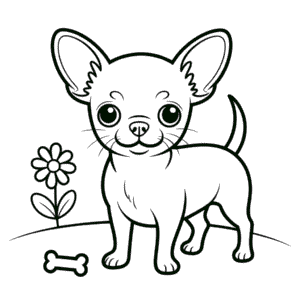 Desenho do Chihuahua para Colorir