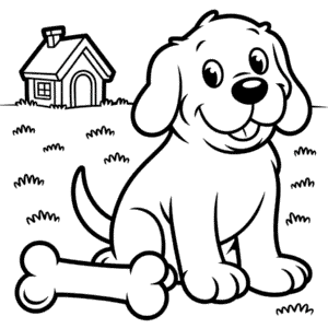 Desenho do Clifford, o Grande Cão Vermelho para Colorir