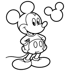 Desenho do Mickey Mouse para Crianças para Colorir