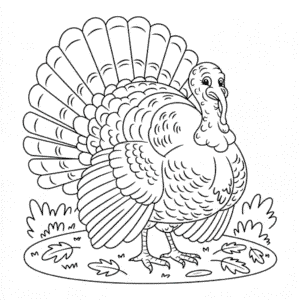 Desenho do Grande Peru para Colorir