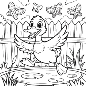 Desenho do Pato do Filme Animado para Colorir