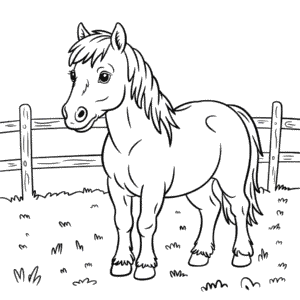 Desenho do Verdadeiro Pônei para Colorir