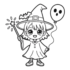 Desenho do Anime Halloween para Colorir