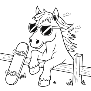 Desenho do Cavalo Legal para Colorir