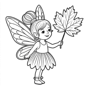 Desenho do Fada do Outono para Colorir