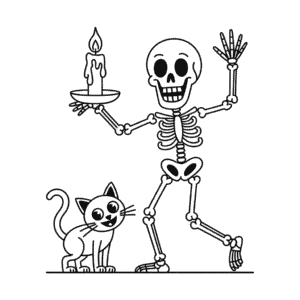 Desenho do Halloween Assustador para Adultos para Colorir