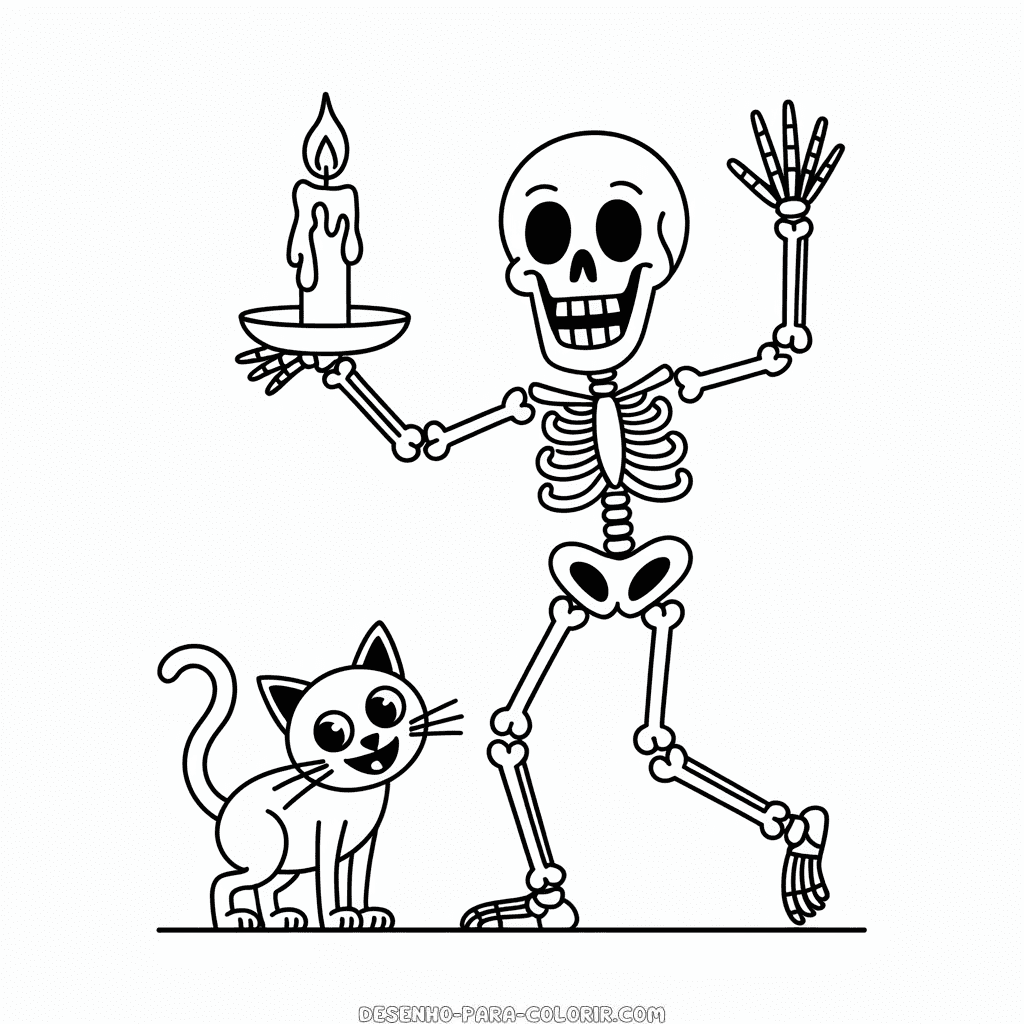 Desenho do Halloween Assustador para Adultos para Colorir