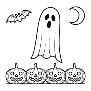 Desenho do Halloween para Adultos para Colorir