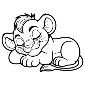 Desenho do O Rei Leão Online para Colorir