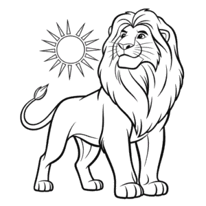 Desenho do O Rei Leão para Adultos Colorir