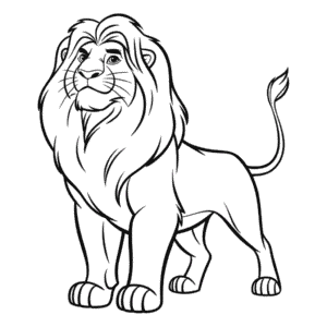Desenho do O Rei Leão para Colorir